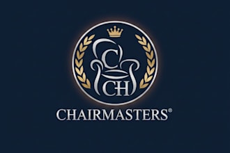 design a modern and unique chair brand logo for your business