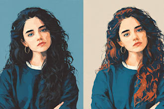draw high quality vector portraits