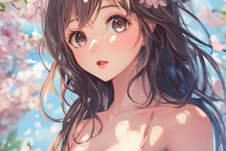 draw anime character illustration