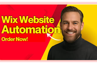 automate, integrate wix API, and develop, redesign, or fix wix websites