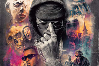 design professional rap hip hop album or mixtape cover art