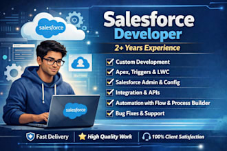 develop salesforce apex, lwc, cpq and fsl solutions
