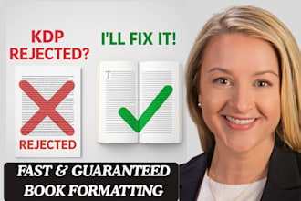 fix KDP formatting errors and publish your book on amazon KDP