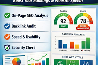website SEO audit report, technical audit and competitor website analysis