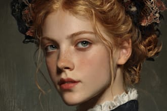 paint a realistic digital portrait