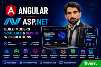 build a modern responsive website using angular and net