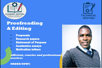 proofread and edit your technical reports and proposals