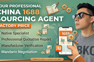 be your professional china 1688 sourcing agent,factory price