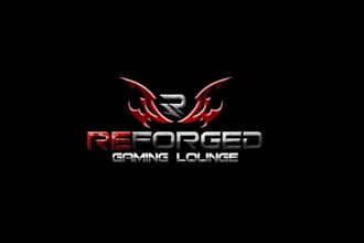design surprising gaming lounge logo
