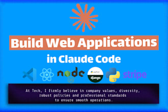 build advanced web applications using claude code