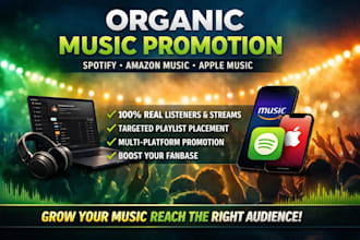 organic spotify playlist promotion spotify music pr0m0tio amazon music promotion