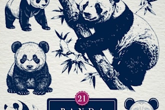 make vintage t shirt panda logo