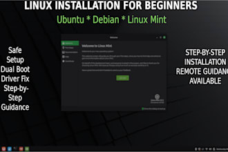 help you install ubuntu, debian or linux mint safely for beginners