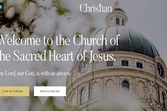 build church website ministry author spiritual donation christian website