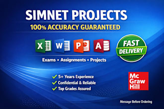 complete your mcgraw hill simnet projects with 100 accuracy