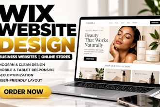 design a professional wix website or wix online store