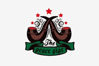 design corporate beautiful smoking brand logo
