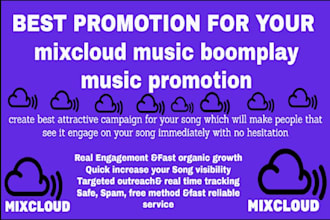 do mixcloud music video promotion real and active listeners