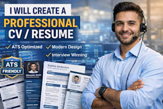 create a professional ats friendly CV and resume