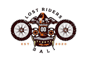 design a professional motorcycle, mountain bike, or vintage bike logo