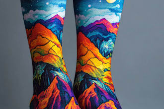 design custom and unique socks design