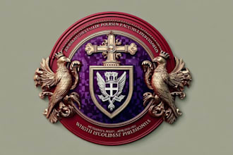 do a stunning bishop, school and church seal logo
