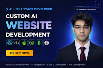 build ai powered saas dashboard and full stack website development