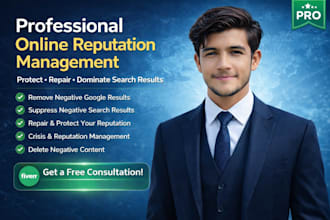 do online reputation management, ORM, services to suppress negative links