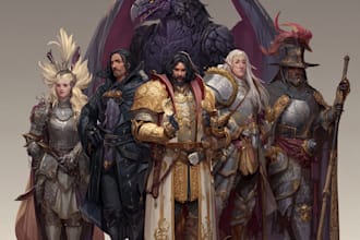 draw your dnd party