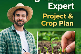 write professional agriculture project proposal and crop production plan