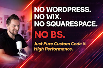 build a high performance website without using bloated website builders