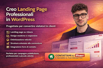create a professional, responsive wordpress landing page