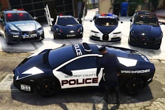 3d custom car custom livery of police, ems, els, cars of fivem, ets2,ats2