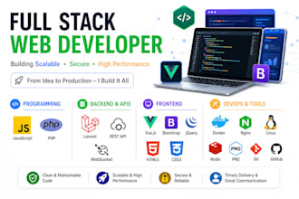 develop professional PHP, laravel application and rest API