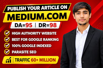 write and publish article on linkedin,com and medium,com seo premium guest post