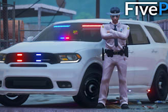 develop fivepd, lspdfr and nopixel inspired police rp server for fivem