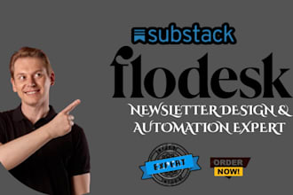 setup substack newsletter, flodesk email marketing, automation, sales funnel