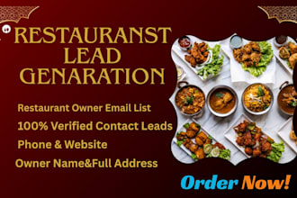 do b2b restaurant leads and email list building