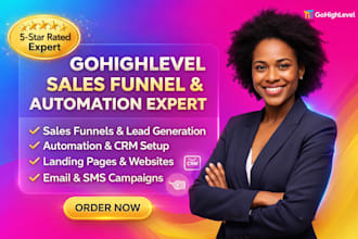 create gohighlevel funnels, websites and workflows