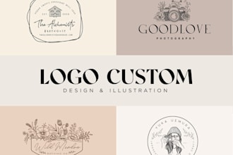 design a modern rose flower, floral, botanical, elegant, feminine logo