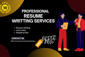 provide professional resume, CV writing service