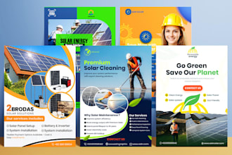 solar flyer, banner, door hanger, marketing flyer, digital flyer, one pager