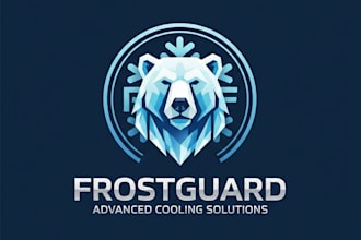 design a modern and unique freezer brand logo for your business