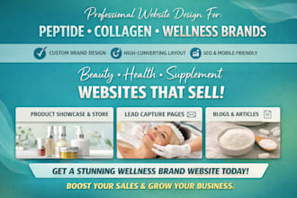 4 I will build a nutraceutical peptide semaglutide health weight loss website