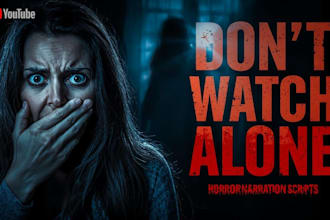 write scary horror story scripts for youtube