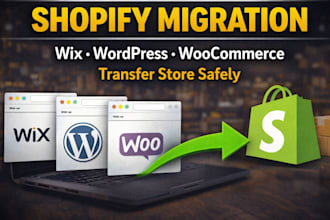 migrate and transfer your ecommerce website to a shopify store