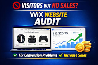 audit your wix website and fix why visitors are not converting