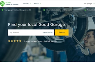 build garage website car repair website auto repair mechanic website