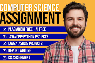 computer science assigned, report writing, java, python programming task project