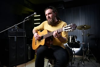 record your nashville country song with gritty male vocal as a male singer